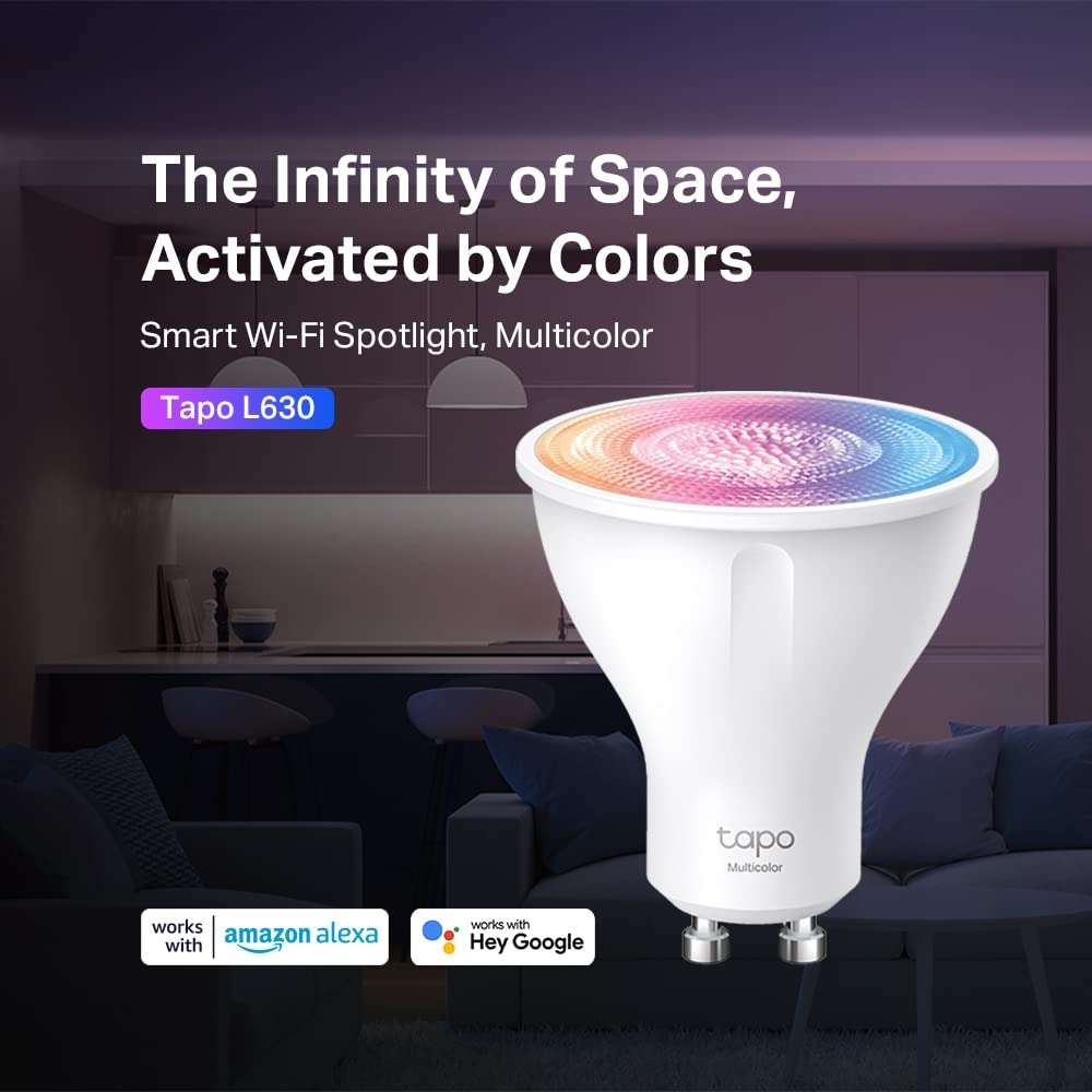 Tapo L630(4-Pack) GU10 Smart Bulb Multicolour Dimmable LED Light Bulb