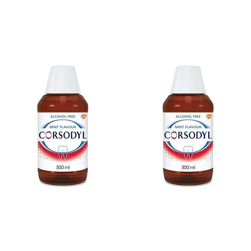 Corsodyl Mint Mouthwash, Gum Disease Treatment, Alcohol Free, 300 ml