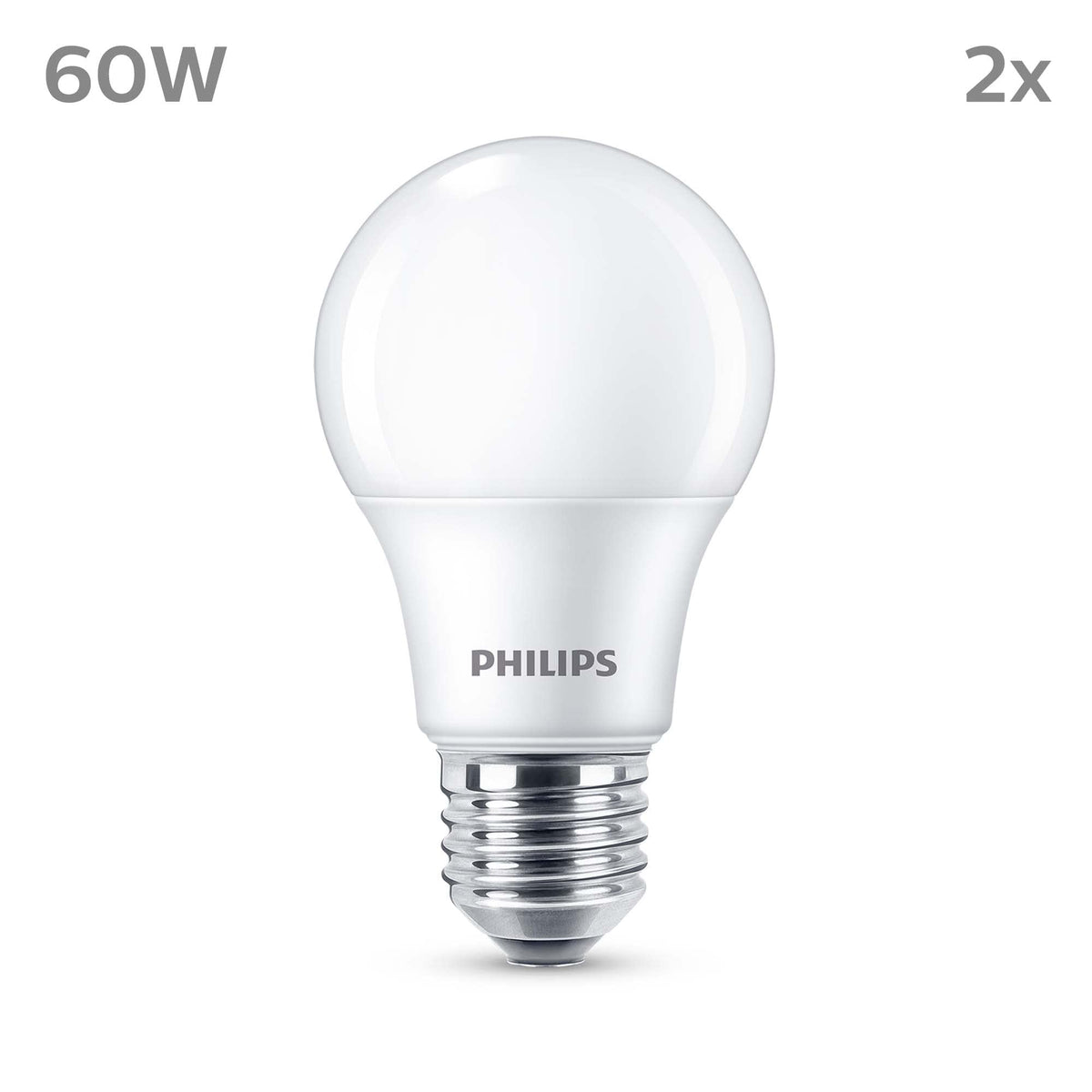 PHILIPS LED Frosted A67 Light Bulb 3 Pack [Warm White 2700K - E27 Edison Screw] 100W, Non Dimmable. for Home Indoor Lighting
