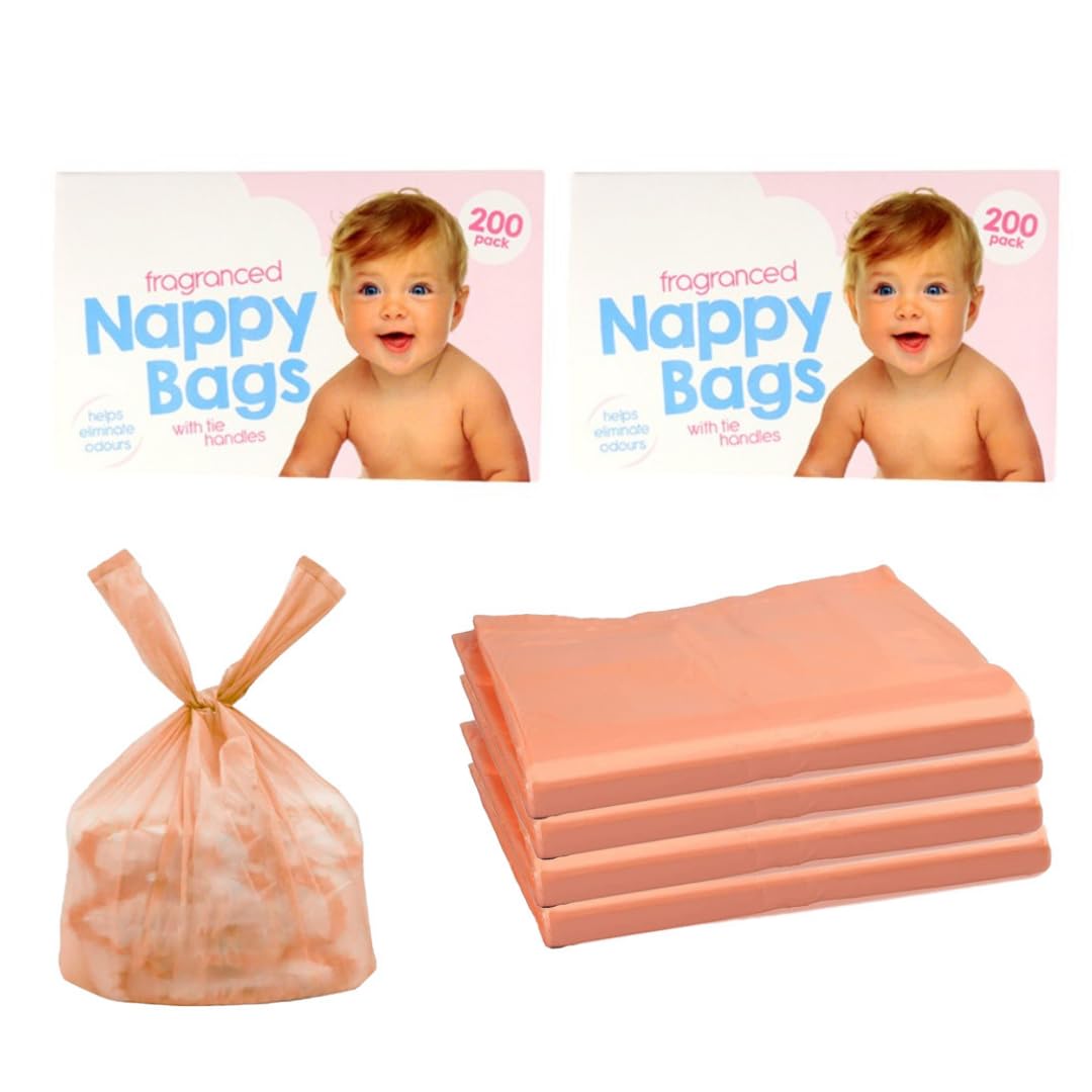 D.A.Y. Republic 150 Nappy Bags Fragranced Diaper Disposal Bags, Tie Handle