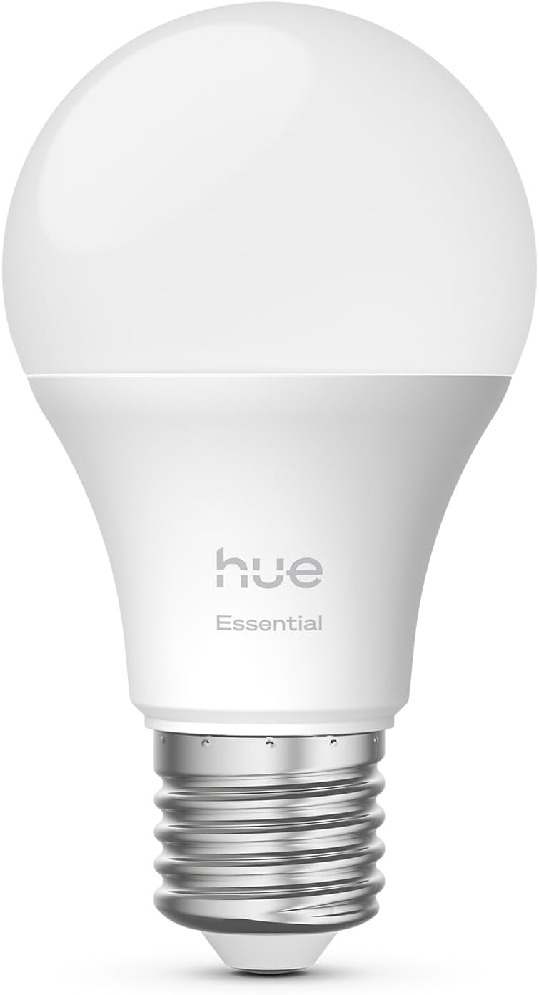 Philips Hue Essential Smart A60 LED Bulb, E27, B22 Bulb, 1 Pack