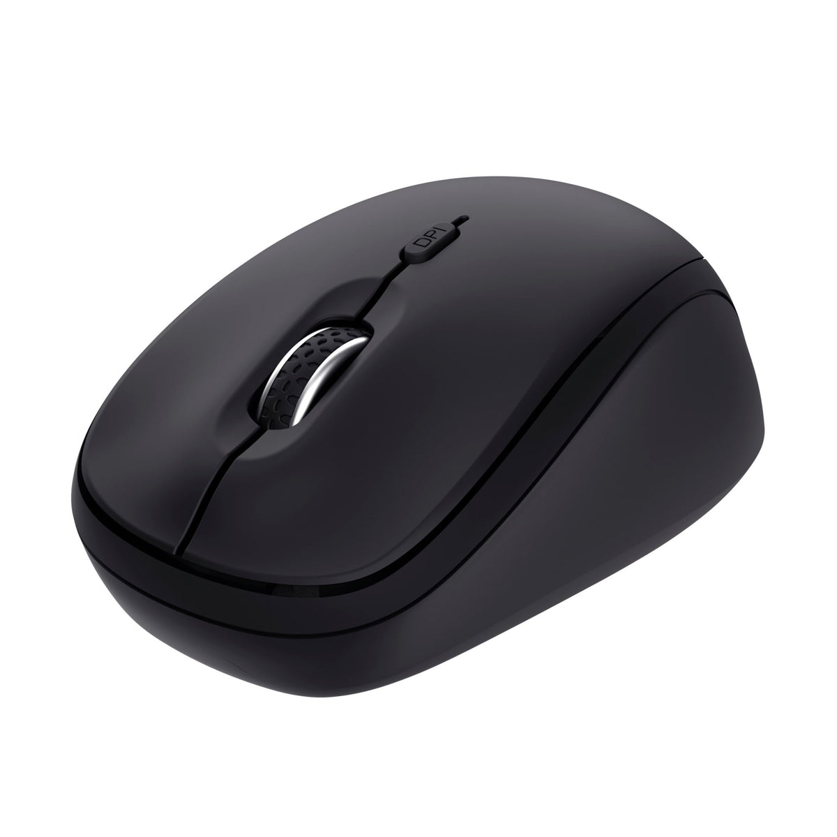 Trust Yvi FX Wireless Mouse with LED Illumination, USB Micro Receiver, RF 2.4 GHz, 800/1600 DPI, Ambidextrous, 8 m Range, Computer Mouse for Laptop, PC and Mac - Pink