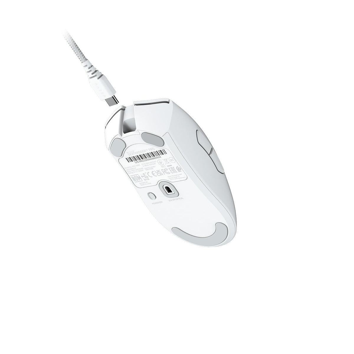 Razer DeathAdder Essential (2021) - Wired Gaming Mouse (Optical Sensor, 6400 DPI, 5 Programmable Buttons, Ergonomic Form Factor) White