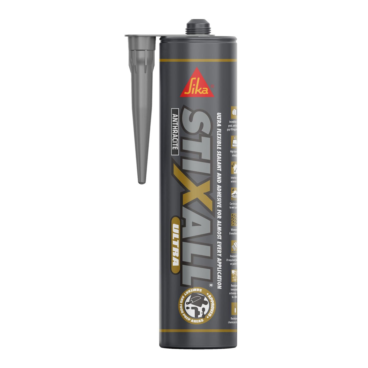 Sika Stixall Extreme Power Sealant And Adhesive, Crystal Clear, 290ml