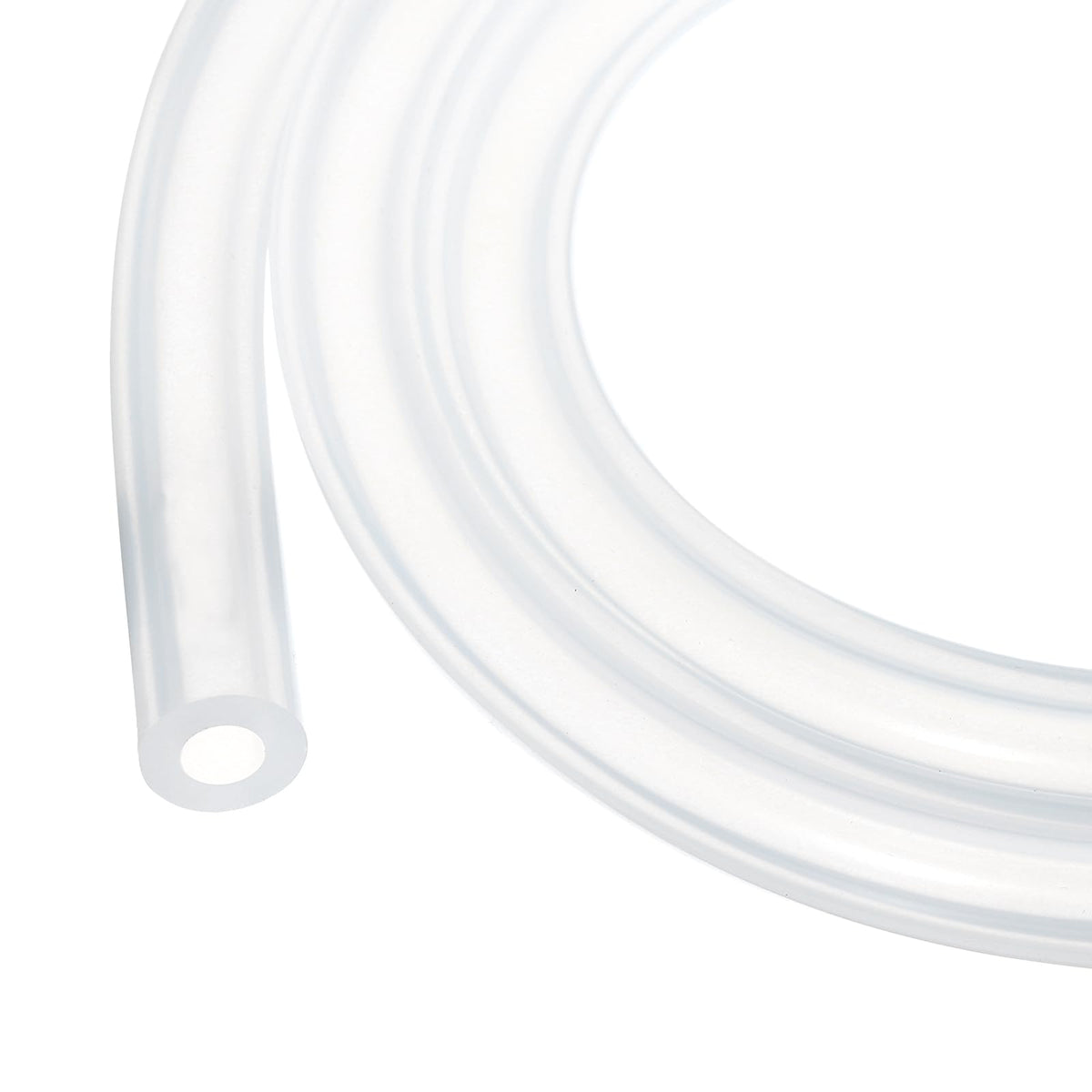 3.3ft Silicone Tubing 4mm ID 6mm OD Clear Industrial Plastic Tubing Pure Silicone Hoses for Pump Siphoning Draining Irrigation Brewing, 1/4"