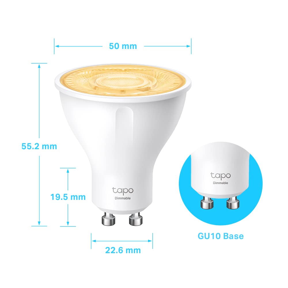 Tapo L630(4-Pack) GU10 Smart Bulb Multicolour Dimmable LED Light Bulb