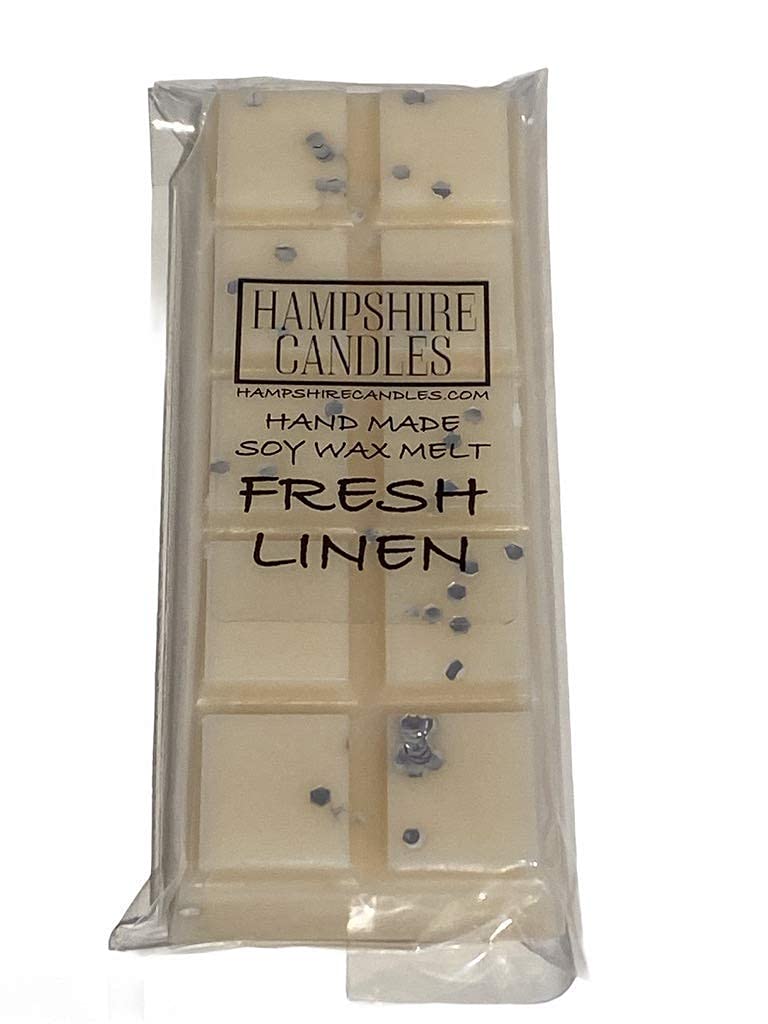 Fresh Linen Wax Melts | Strong Scented | Natural Soy Wax | Handmade Snap Bar (2 Bars)