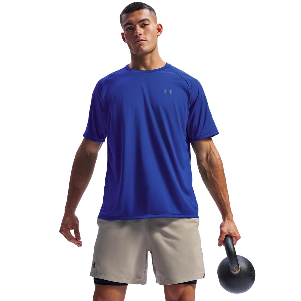 Under Armour Men Tech 2. Shortsleeve, Light and Breathable Sports T-Shirt, Gym Clothes, Wicks Away Sweat & Dries Very Fast