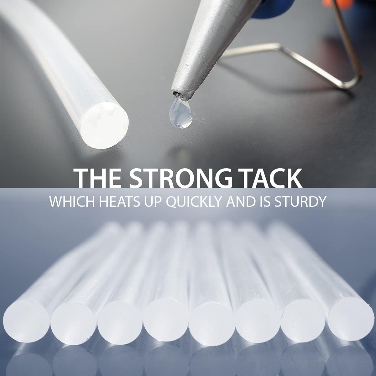 ANSIO Hot Glue Sticks for Hot Glue Gun, SGS Approved, 100 pcs - 7mm x 100mm