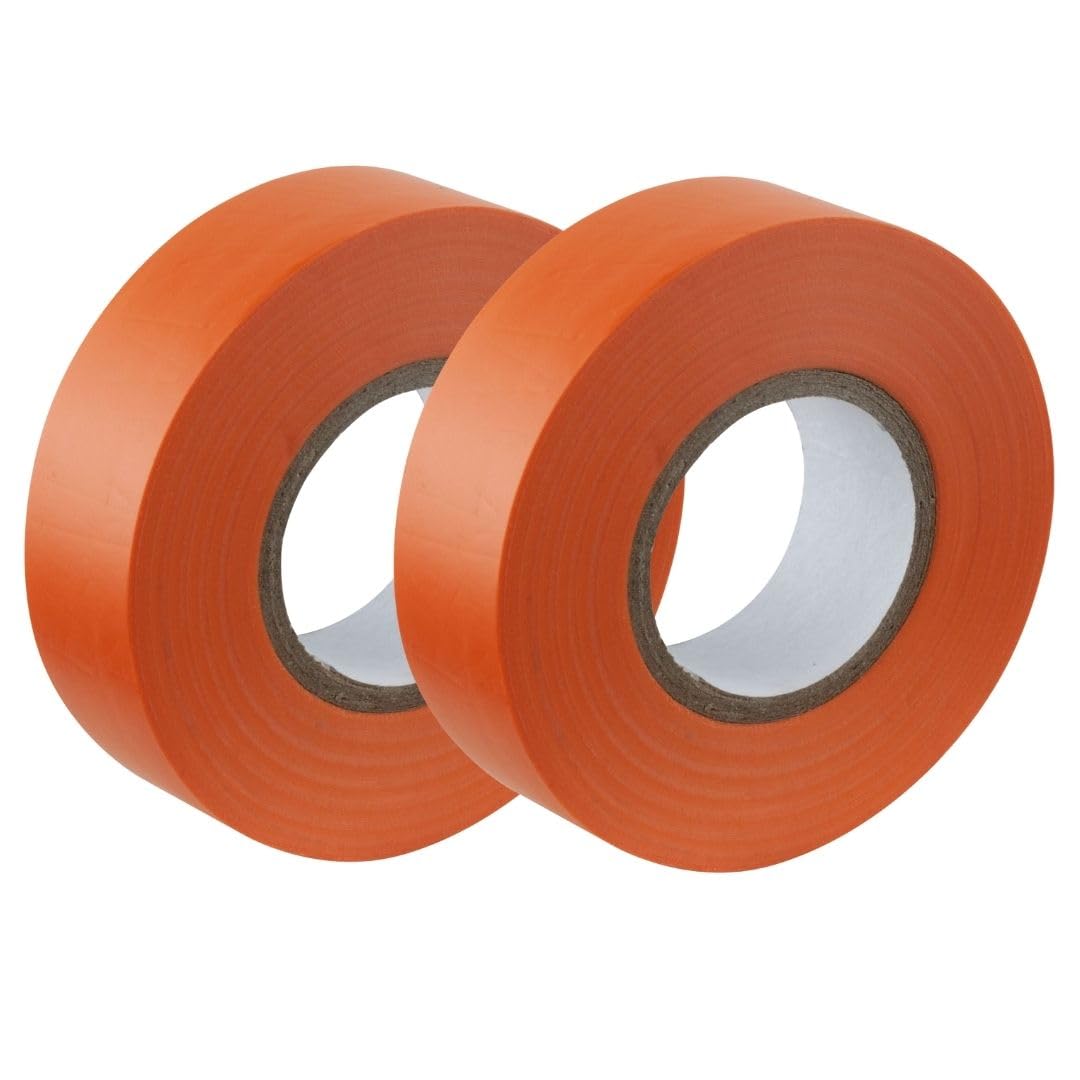 Gocableties Grey Electrical Tape, 19mm x 20m, Strong Self-Adhesive PVC Insulation Tape for Insulating, Repairing and Protecting Electrical Wires, 2 Rolls