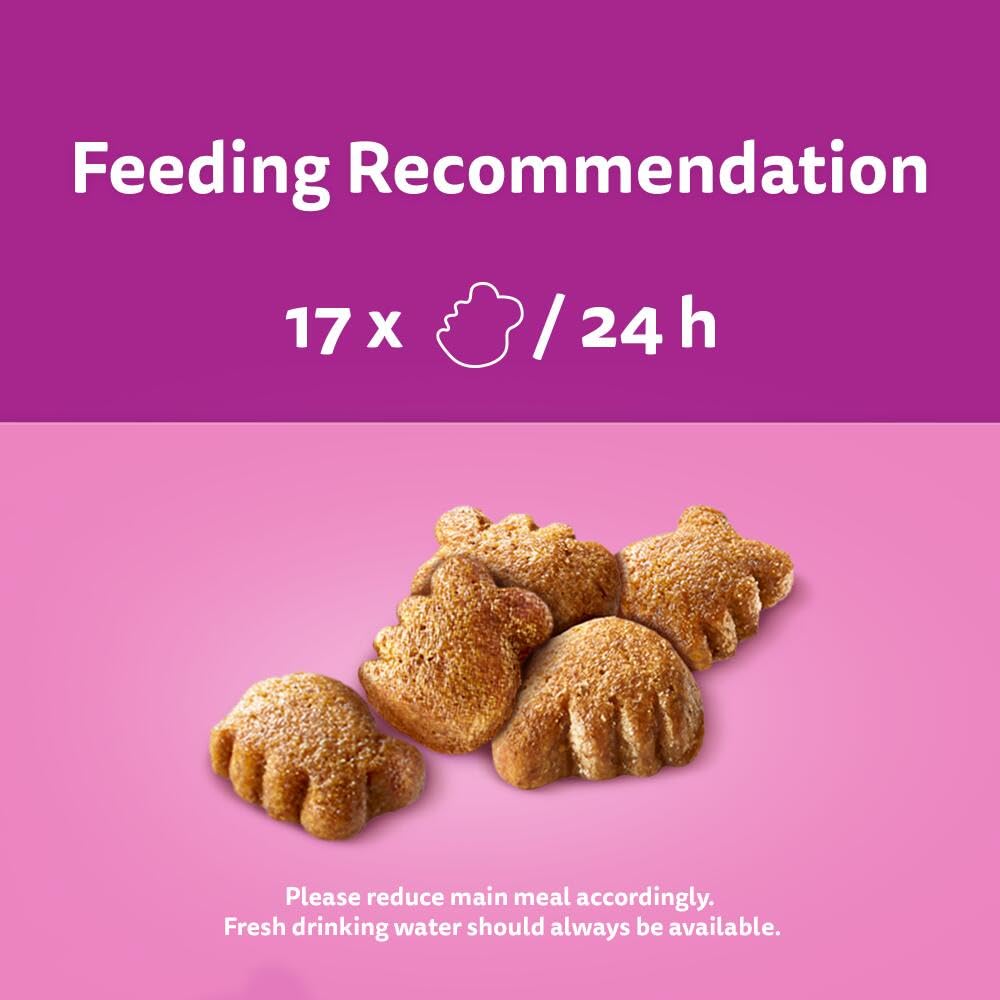 WHISKAS Crunch 100g (Pack of 6) - Tasty Topping Adult Cat Treat Biscuits
