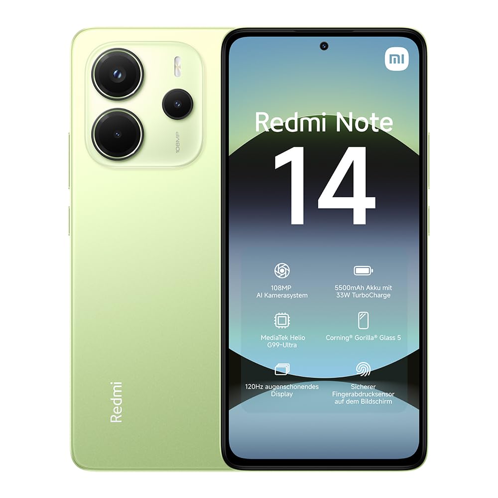 XIAOMI Redmi Note 15 5G, Smartphone 8+256 GB, Ultra-slim Design, IP65 Water Resistance, 108MP Super-clear Camera, 6.77" FHD+ Display, Glacier Blue, Warranty 2 years, Charger Not Included | 120Hz, 25098RA98G
