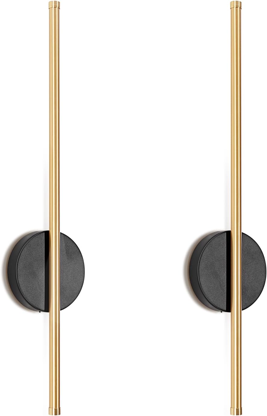 Dehobo 80CM Rechargeable Wall Lights with 8000mAh for Home Decor, 2 Packs
