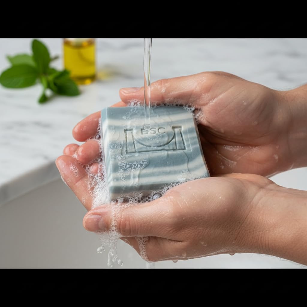 Handmade Coconut and Shea Butter Artisan Soap, Orange