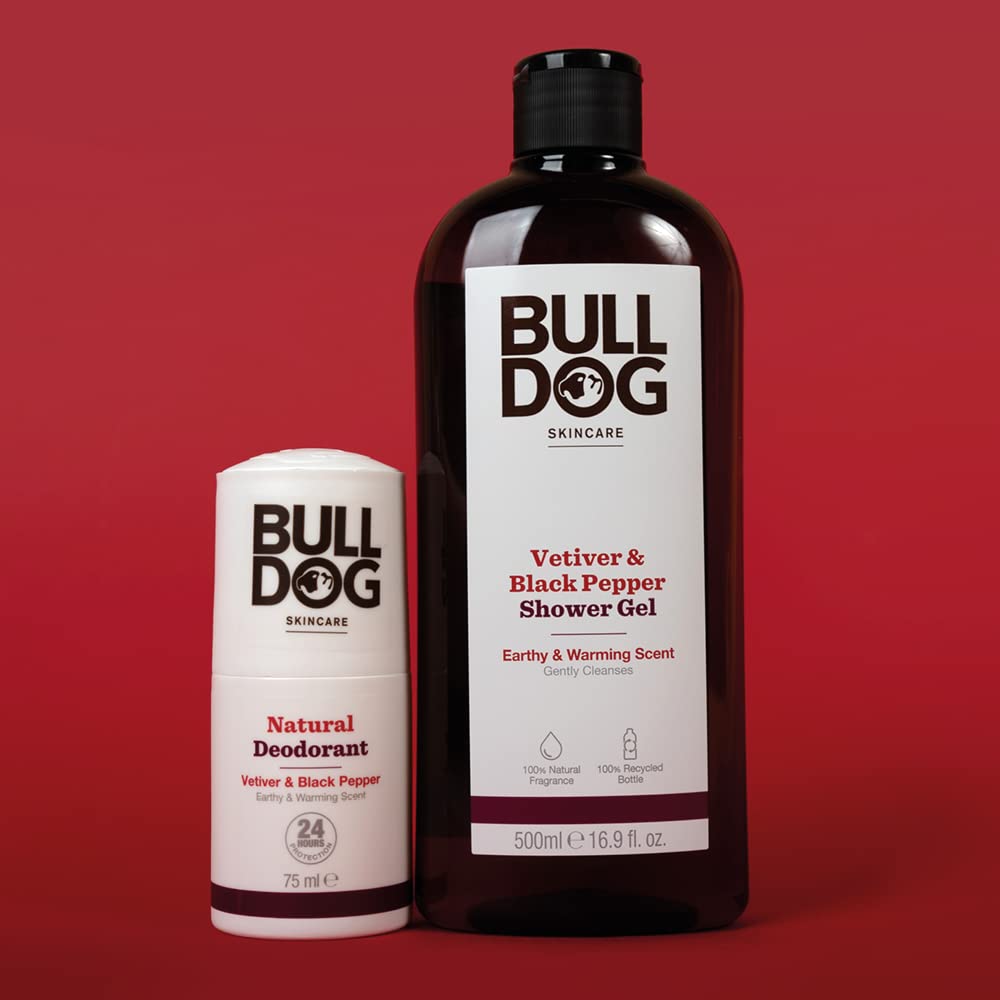 BULLDOG SKINCARE Lemon & Bergamot Shower Gel for Men, 500ml
