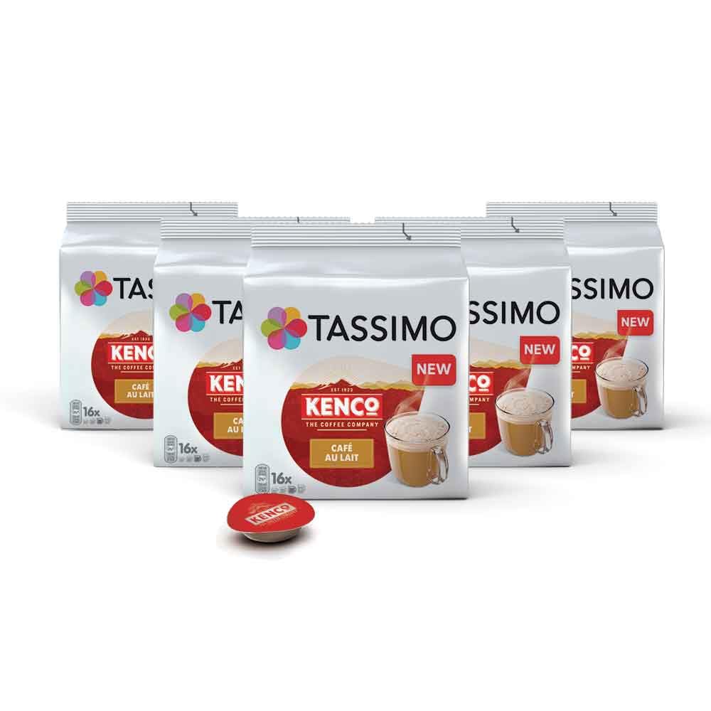 Tassimo Kenco Americano Grande XL Coffee Pods x16 (Pack of 5, Total 80 Drinks)