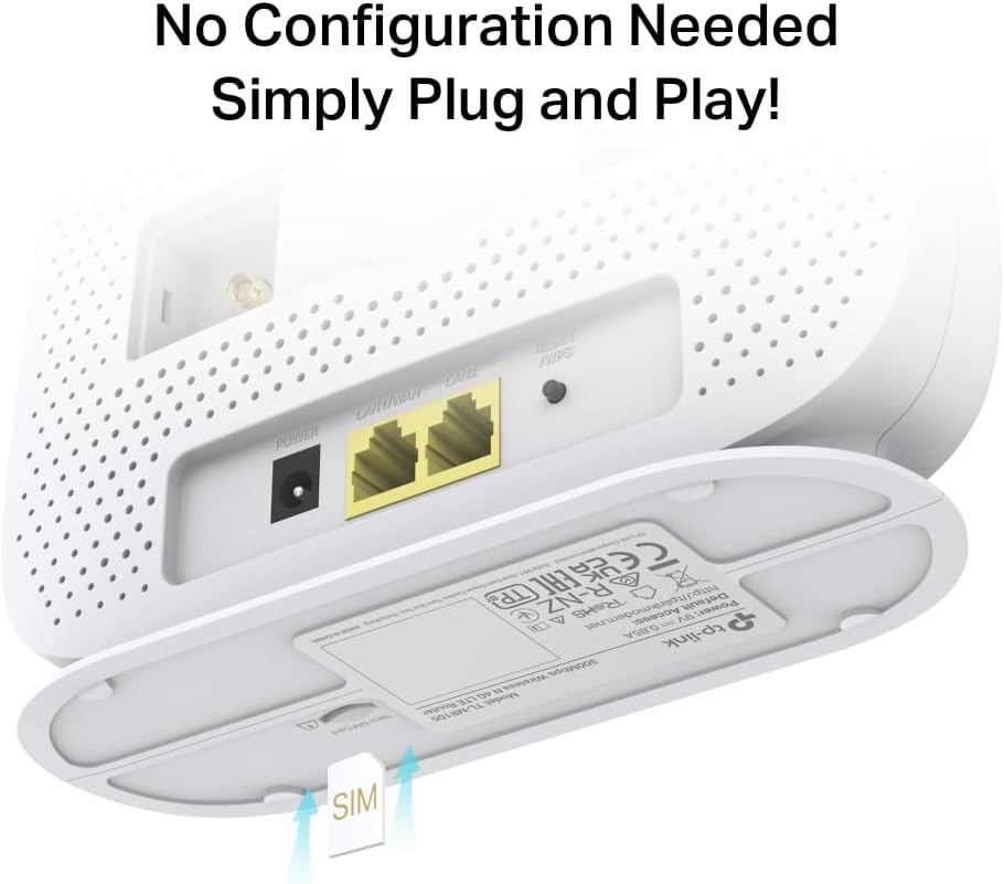 TP-Link TL-MR105 4G Router with SIM Slot, N300 Portable WiFi