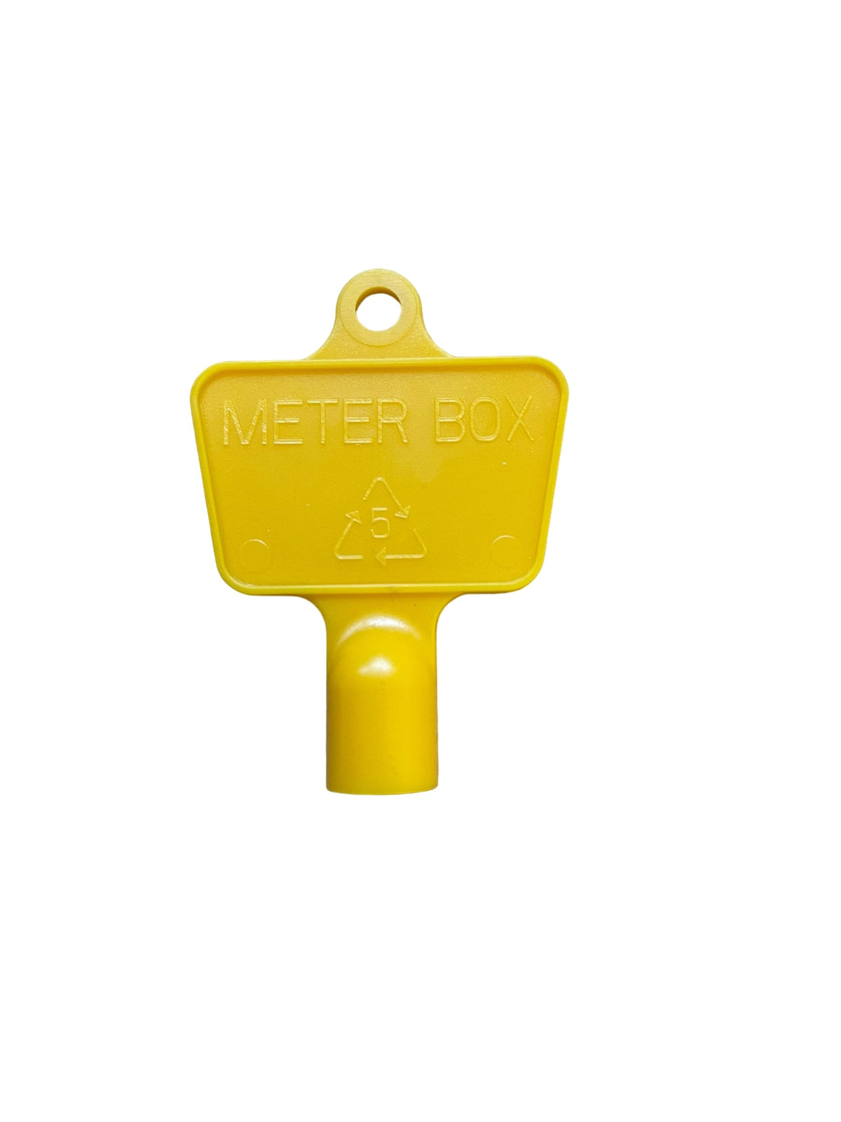 Pack of 2 Triangular Gas Meter Box Keys – Yellow Utility, Cabinet, Electric & Water Keys – Recycled Plastic, Service, Maintenance, Access, UK Standard