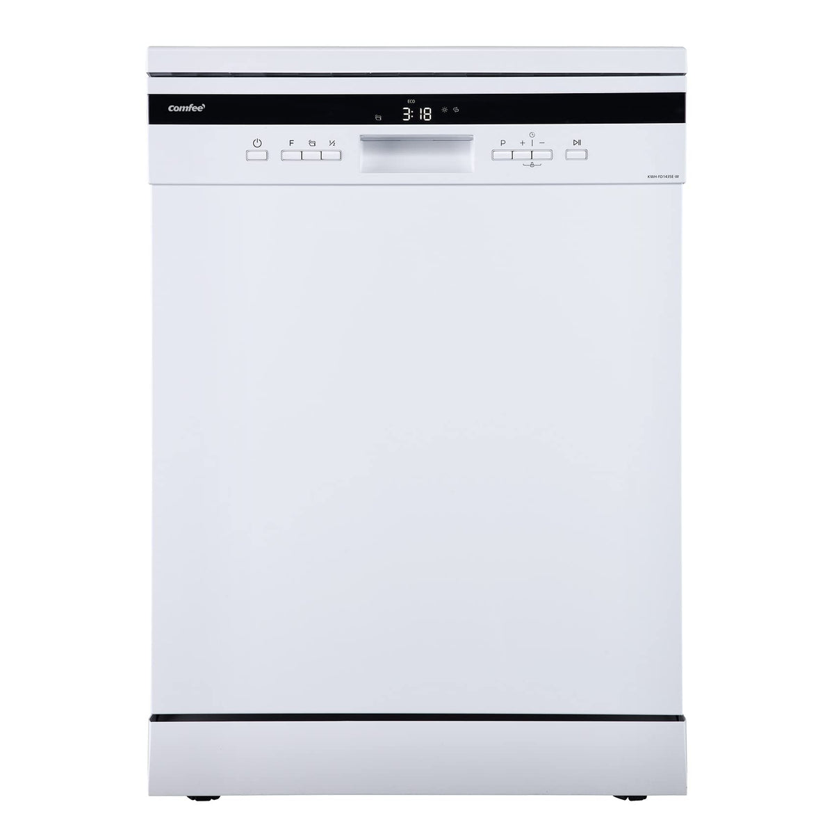 COMFEE' 60cm Freestanding Dishwasher, 14 Place Settings, Stainless Steel
