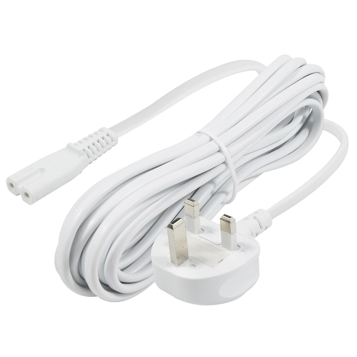power 5M UK 3PIN Plug to IEC C7 Figure 8 Replacement Mains Cable Compatible with PS5, Xbox Series X, tv, Samsung, LG, Sony