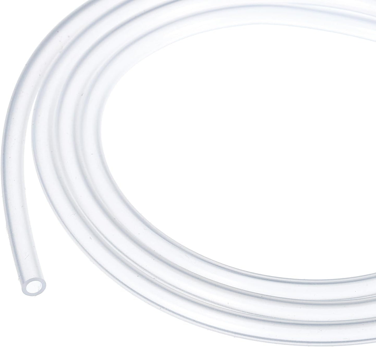 3.3ft Silicone Tubing 4mm ID 6mm OD Clear Industrial Plastic Tubing Pure Silicone Hoses for Pump Siphoning Draining Irrigation Brewing, 1/4"