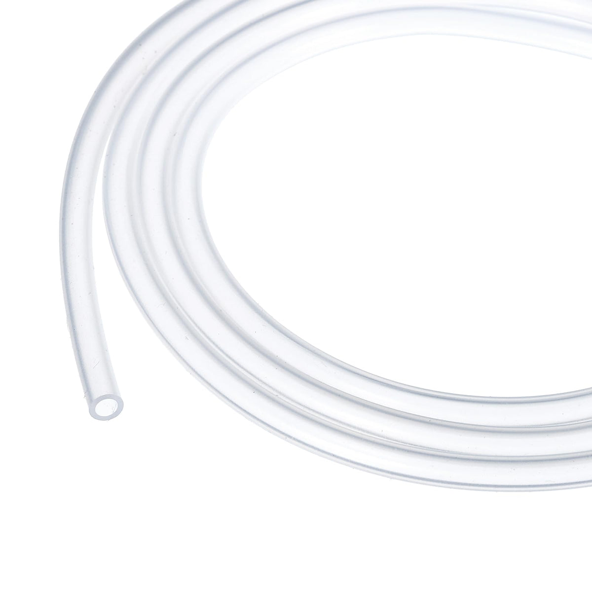 3.3ft Silicone Tubing 4mm ID 6mm OD Clear Industrial Plastic Tubing Pure Silicone Hoses for Pump Siphoning Draining Irrigation Brewing, 1/4"