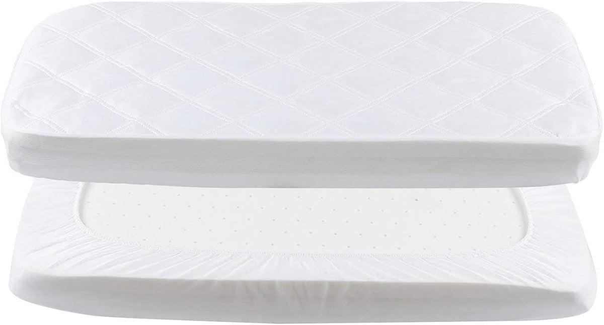 Yoofoss Waterproof Mattress Cover - Fitted Crib Mattress Protector - Hypoallergenic Baby Bed Sheet (60 X 120CM)