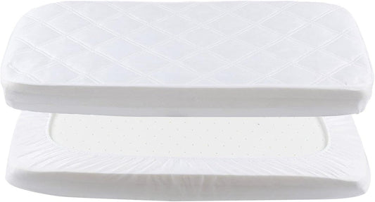 Yoofoss Waterproof Mattress Cover - Fitted Crib Mattress Protector - Hypoallergenic Baby Bed Sheet (60 X 120CM)