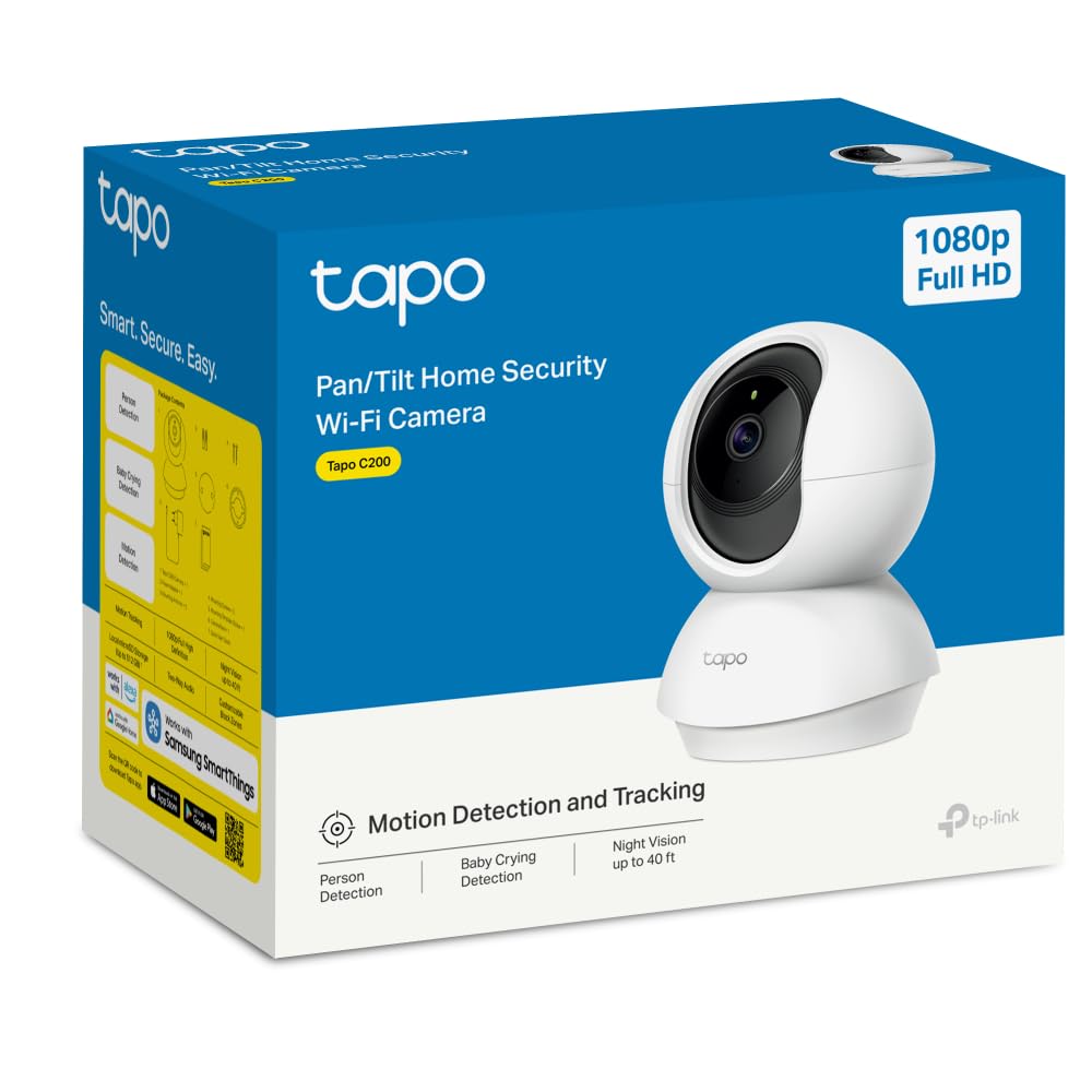 Tapo C210 2K 3MP Pan/Tilt Indoor Security Camera Pet Camera House Security