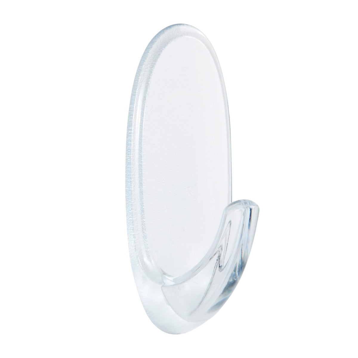 Command Small Hooks with Clear Strips, Pack of 2 Hooks + 4 Adhesive Strips, Transparent - Indoor Use - Suitable for Hanging Items up to 450 g - Damage Free Hanging