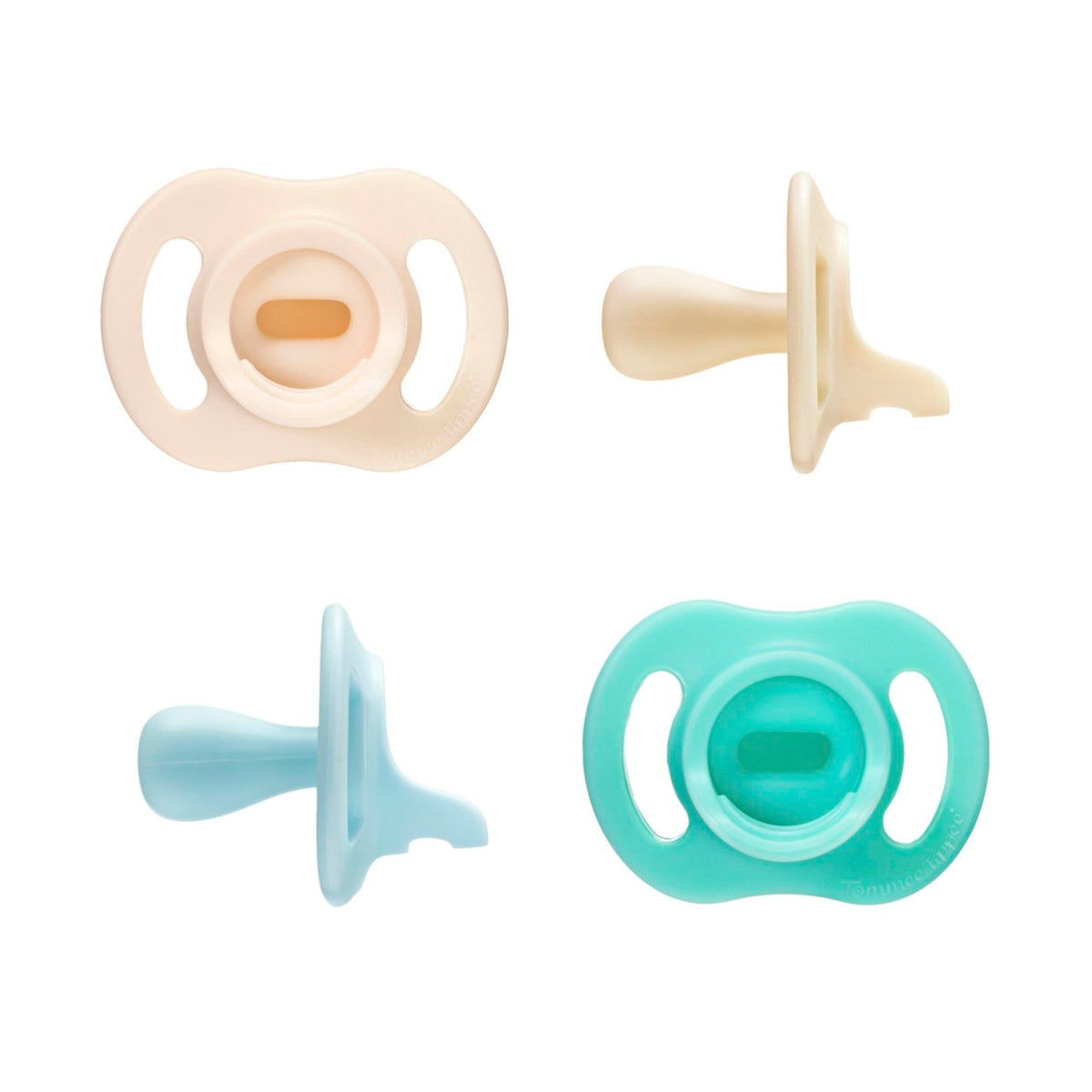 Tommee Tippee Ultra-Light StayPut Dummy 0-6m Silicone Pack of 4