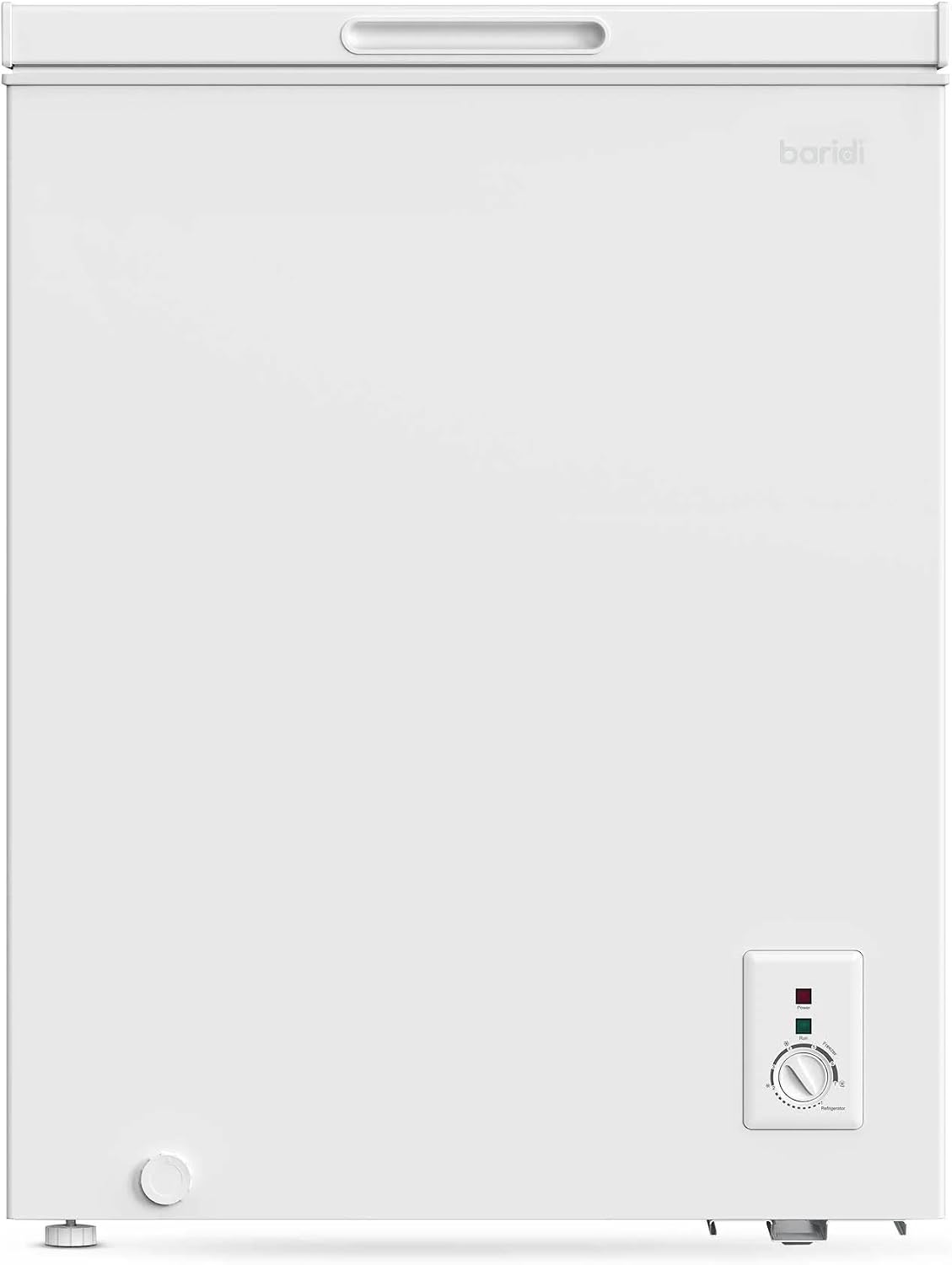 Baridi 299L Freestanding Chest Freezer with Adjustable Thermostat, Black - DH261
