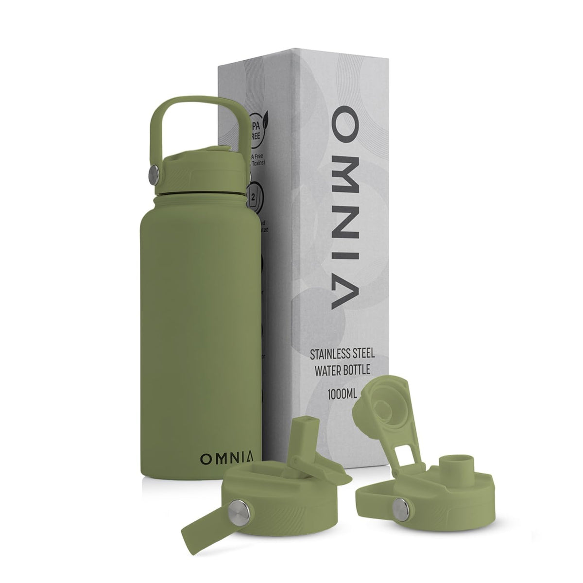 Vacuum Insulated Stainless Steel Water Bottle, 2 Lids (Straw & Spout) Leakproof, BPA-Free, Reusable Flask Ideal for Travel and Outdoors (Gradient Purple - 750 ml)
