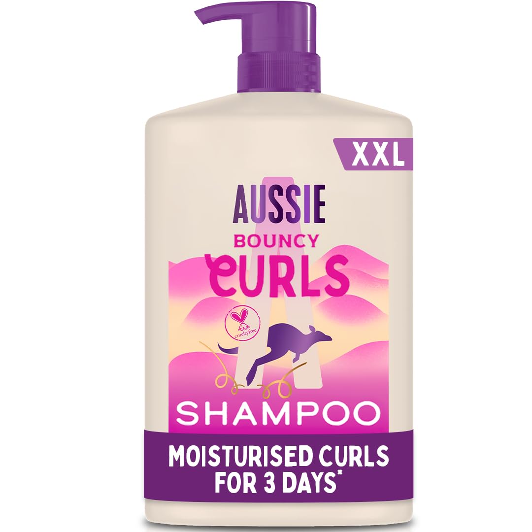 Aussie Miracle Moist Shampoo 1L Pump to Restore Brittle & Dry Hair