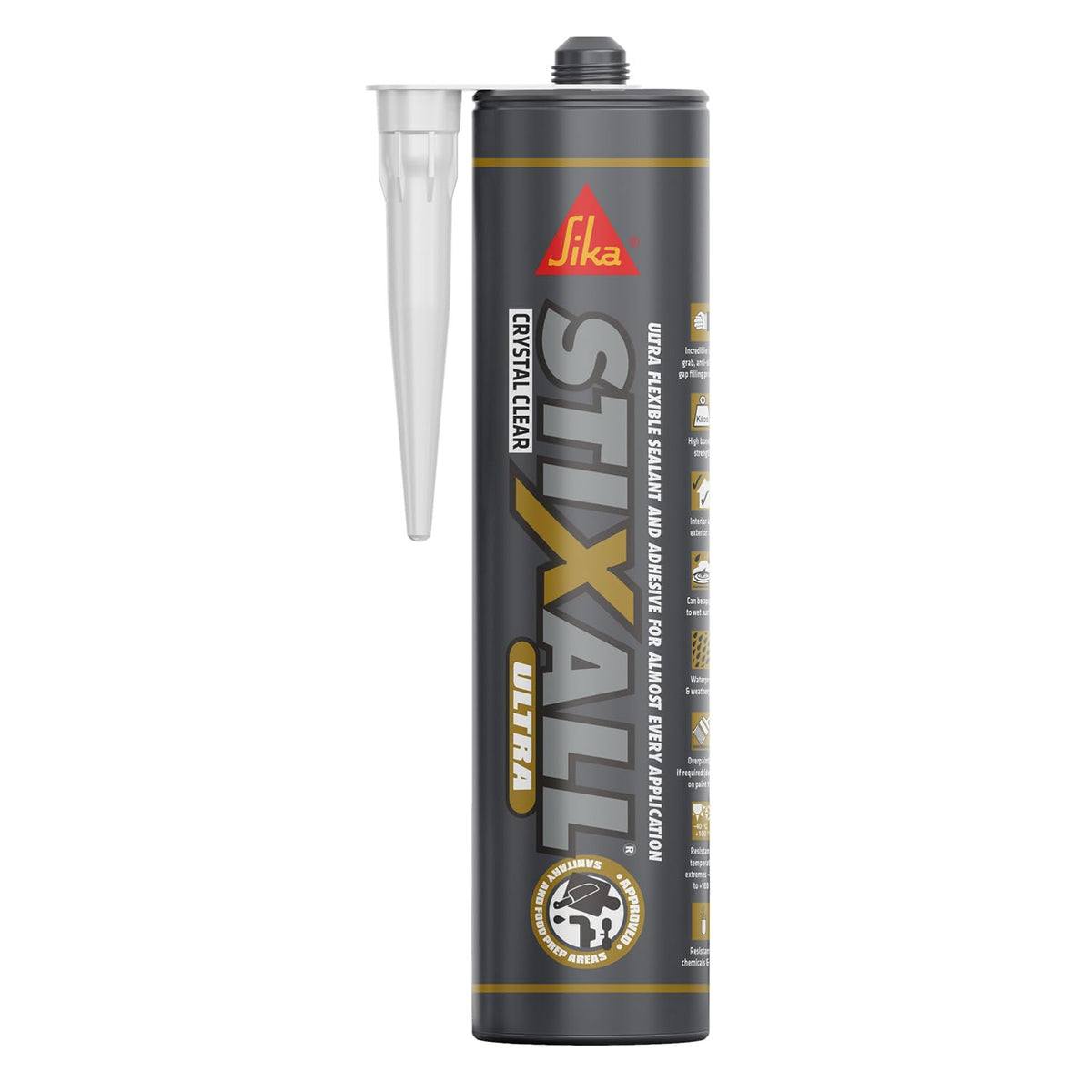 Sika Stixall Extreme Power Sealant And Adhesive, Crystal Clear, 290ml
