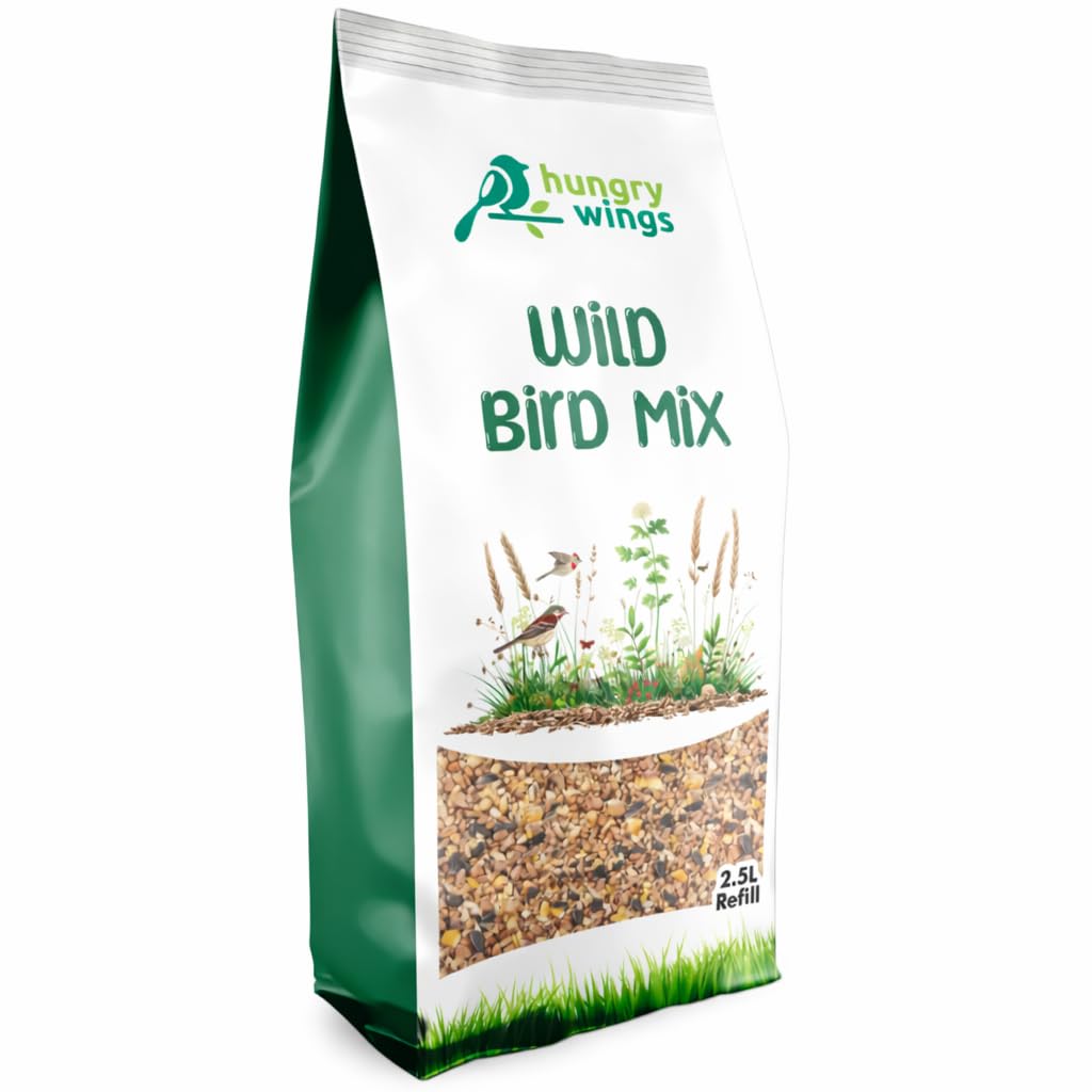 Premium Wild Bird Seed Food 5L Refill, (5L Bag, Wild Bird Mix)