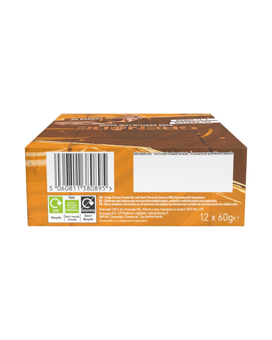 Grenade Chocolate Chip Salted Caramel Protein Bars, 12 x 60 g