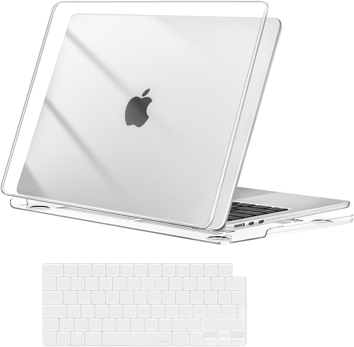 MOSISO Compatible with MacBook Air 13 inch Case M5-M2, Crystal Clear