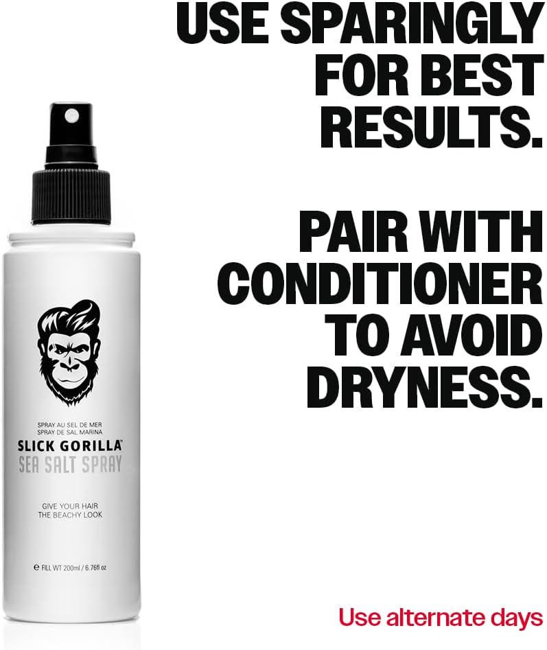Slick Gorilla Sea Salt Spray for Men 200ml, Matte Texture Spray