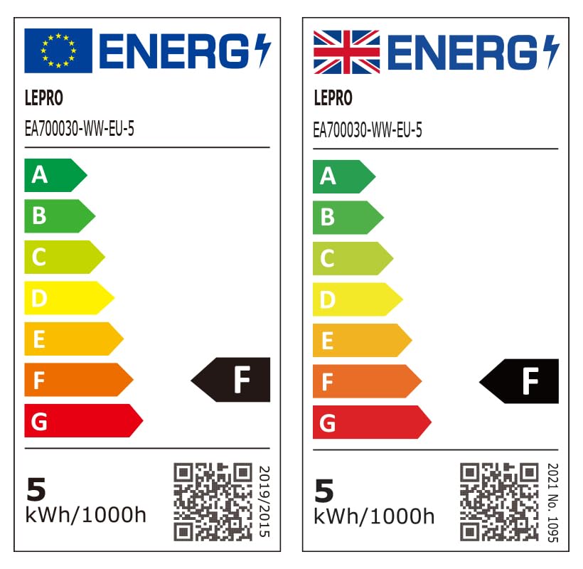 Lepro R50 E14 LED Light Bulb, Warm White 2700K, 4.9W=40W, 470LM, Pack of 3