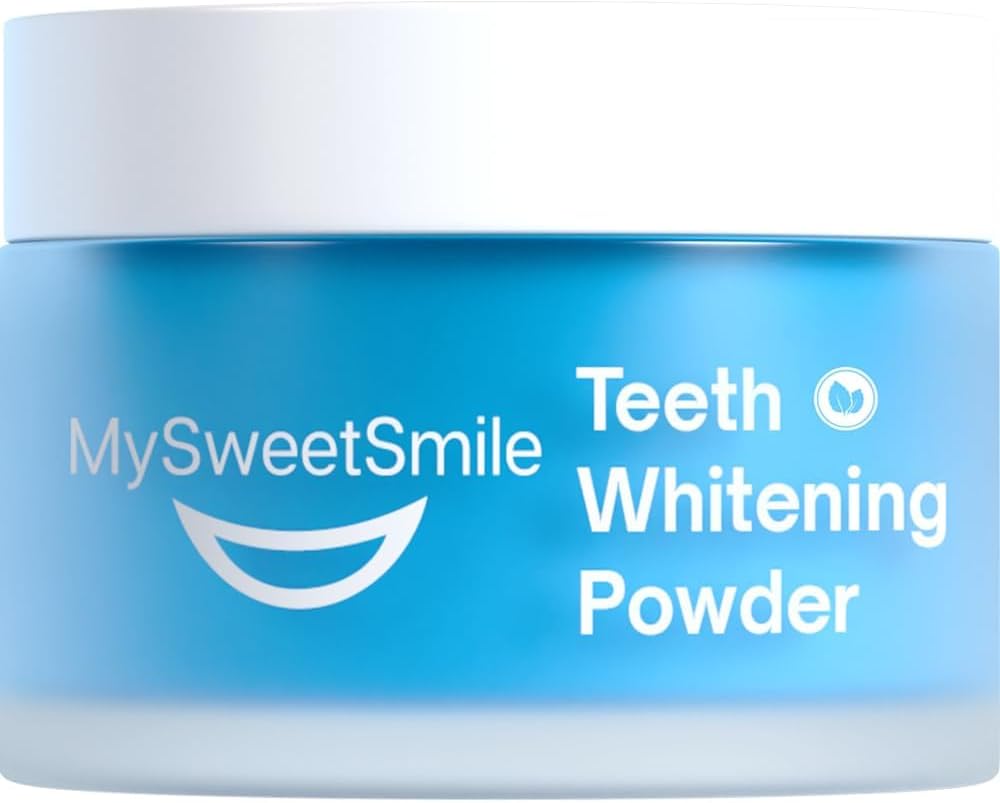 MySweetSmile 3-in-1 Teeth Whitening Powder – 6 Month Supply – Mint Flavour