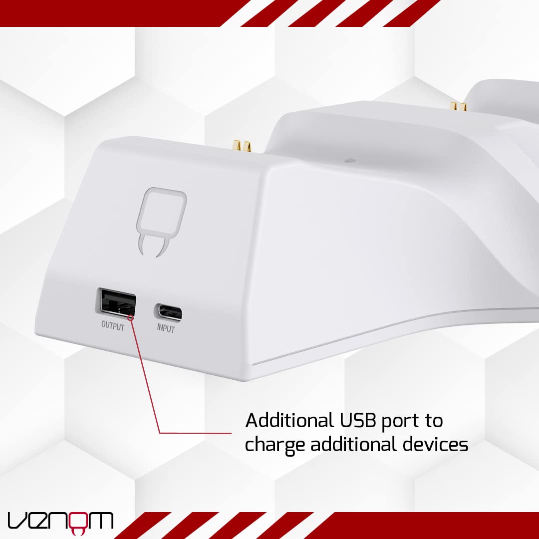 Venom Replacement Battery Packs for Xbox Charging Dock - White (Xbox Series X & S/Xbox One)