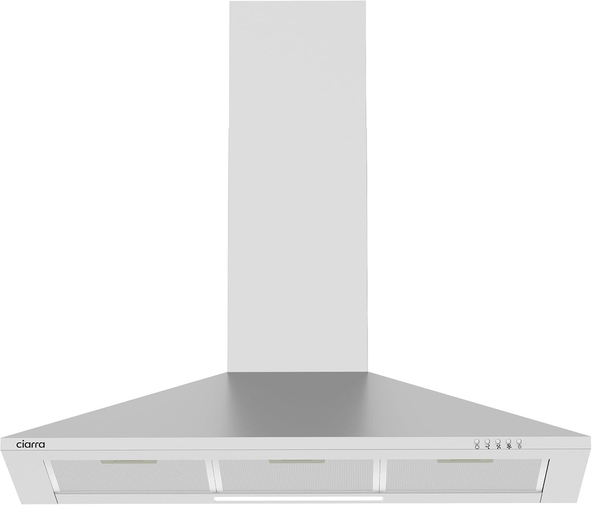 CIARRA 90cm Wall-Mount Cooker Hood 370m³/h Ducting & Recirculation CAS9201A