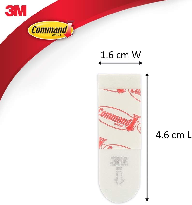 Command Poster Strips, Value Pack, 60 Adhesive Strips, White