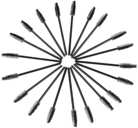 G2PLUS 100 PCS Black Disposable Eyelash Brushes Spoolies: