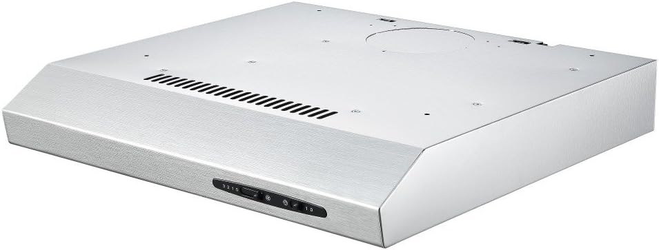Cookology 50cm Wall Visor Cooker Hood + Ducting Kit - Stainless Steel