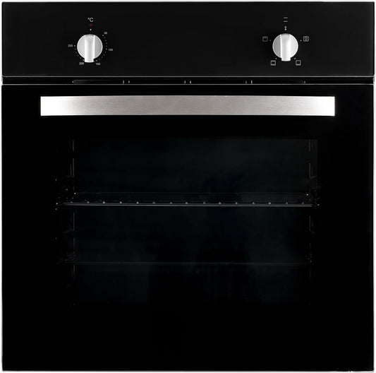 60cm Single Electric Oven In Black, Multi-function - SIA SSO59BL