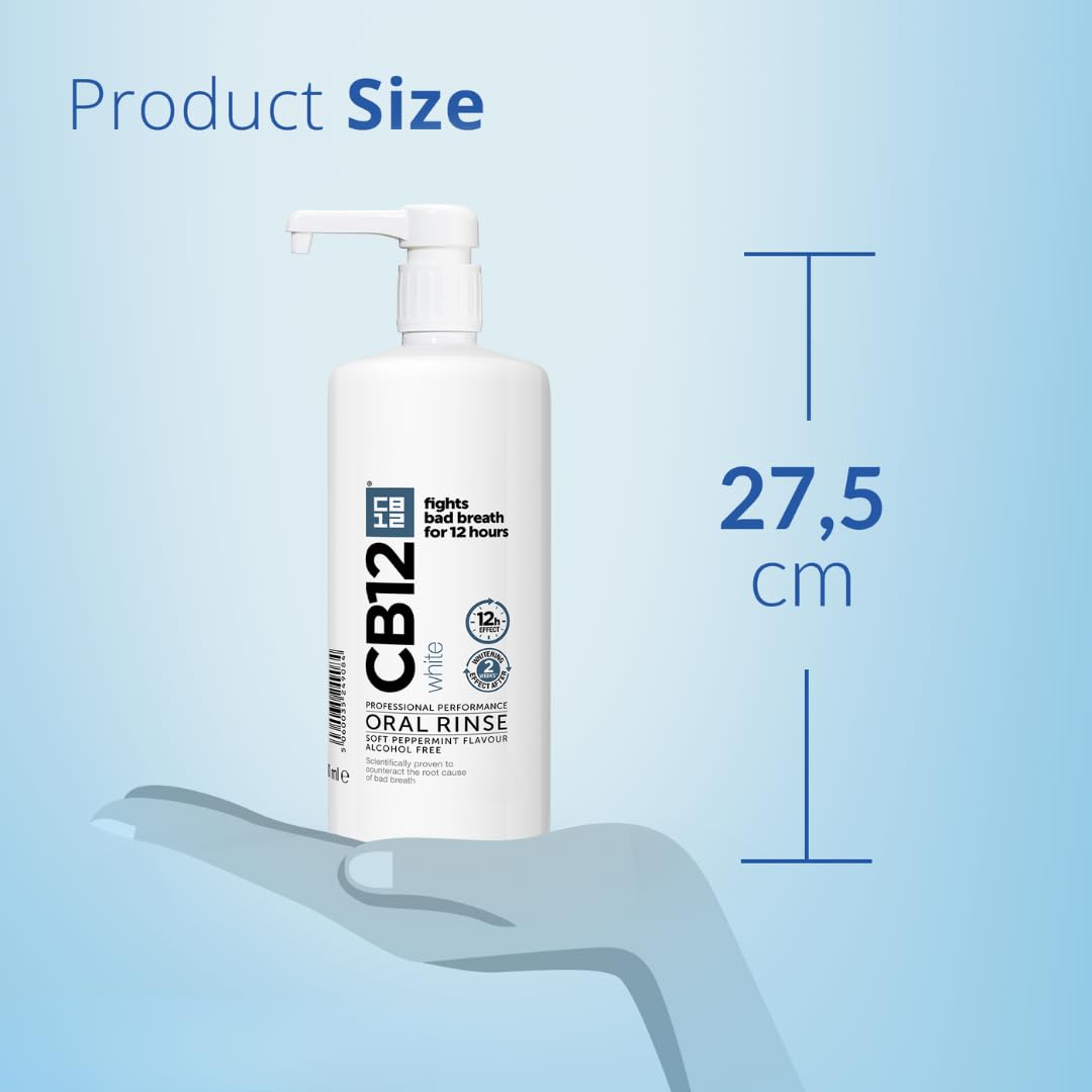 CB12 Whitening Mouthwash Alcohol Free for 12H Bad Breath Treatment 250ml