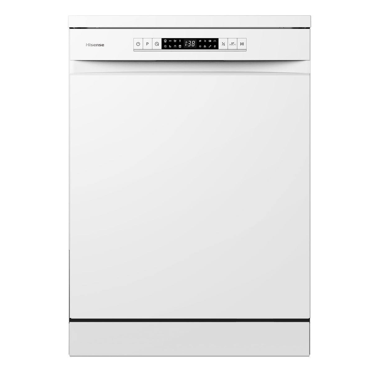 Hisense HS523E15WUK Slimline 10 Places Free Standing Dishwasher White with 30 Minutes Quick Wash [Energy Class E]