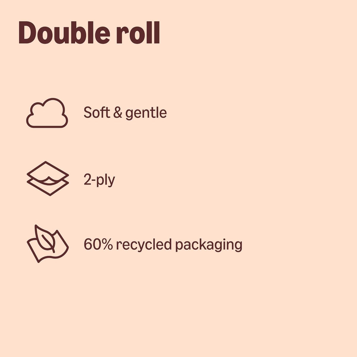 Our Essentials by Amazon Toilet Tissue Double Roll, 2-ply, 6 Rolls (1 Pack of 6), 400 Sheets per Roll